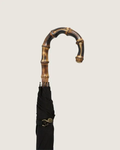 Solid whangee bamboo, black canopy